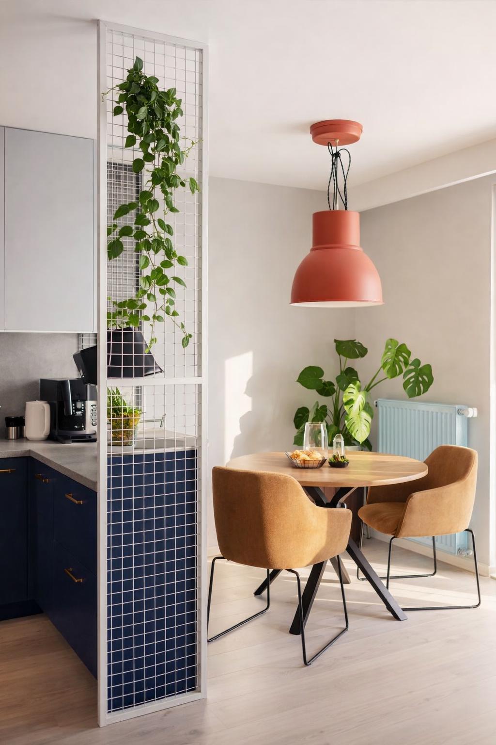 kitchen separation mesh, 2 elements, we will adjust the height and width to your room