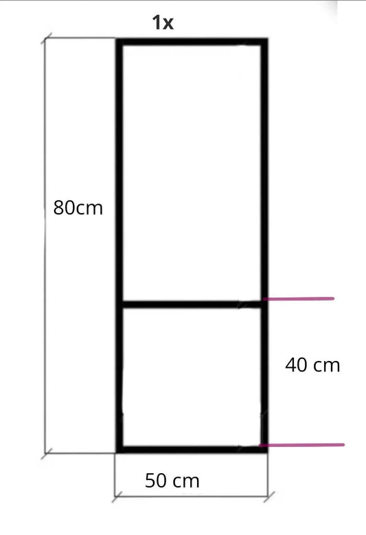 80cm x 50 cm, Floating ceiling bracket, hanging shelf, Any size to order.