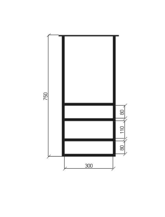 Black Matte Steel Ceiling Mount Storage Rack – Custom Size Display Shelving Unit