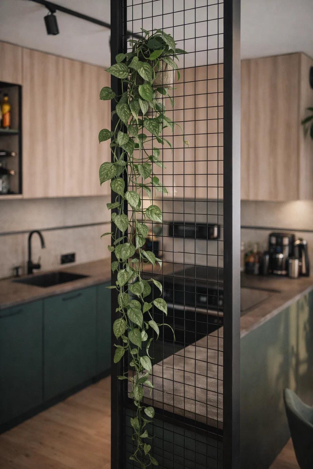kitchen separation mesh, 2 elements, we will adjust the height and width to your room