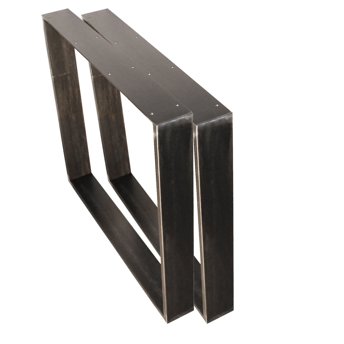 Steel Table Legs, Contemporary Metal Furniture Legs, Set of 2