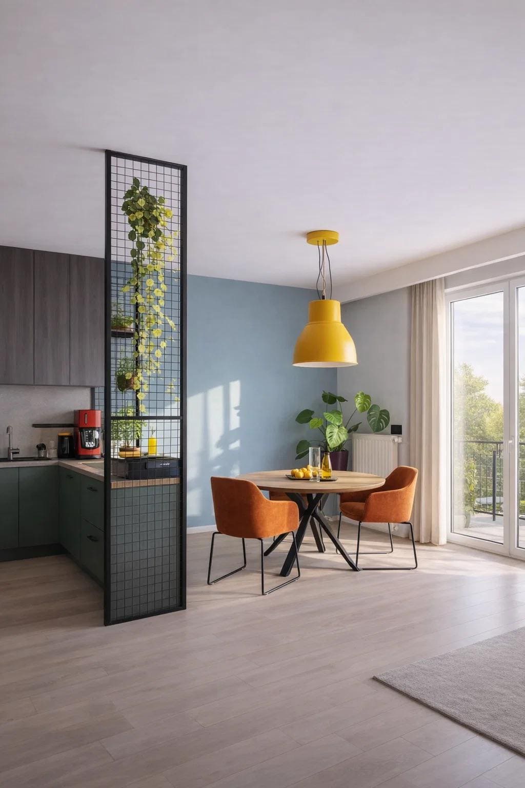 kitchen separation mesh, 2 elements, we will adjust the height and width to your room
