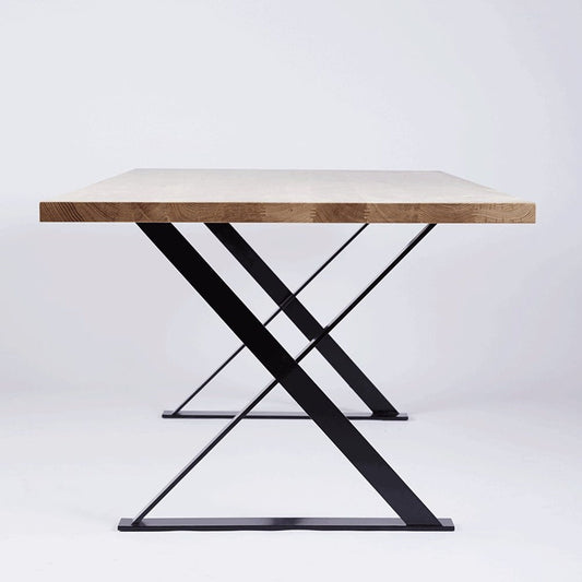 Contemporary Steel Table Legs (Set of 2), Industrial Design