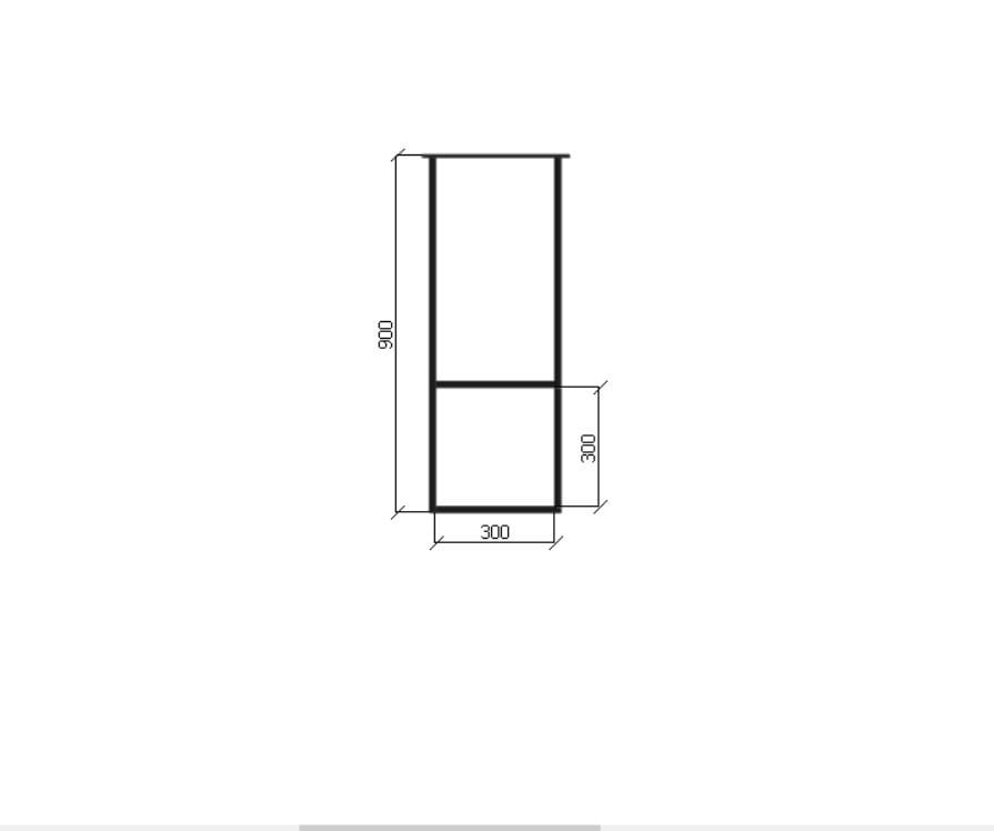 900mm x 340mm Floating ceiling bracket, hanging shelf