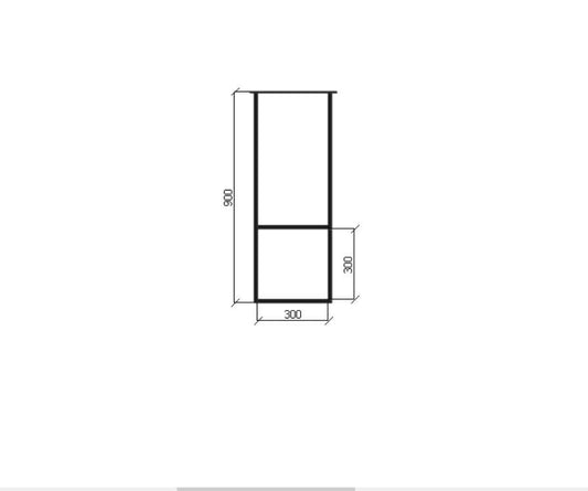 900mm x 340mm Floating ceiling bracket, hanging shelf