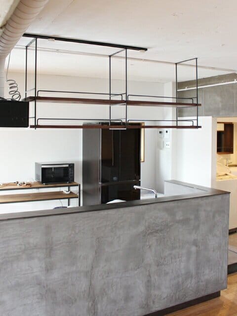 Black Matte Steel Ceiling Mount Storage Rack – Custom Size Display Shelving Unit