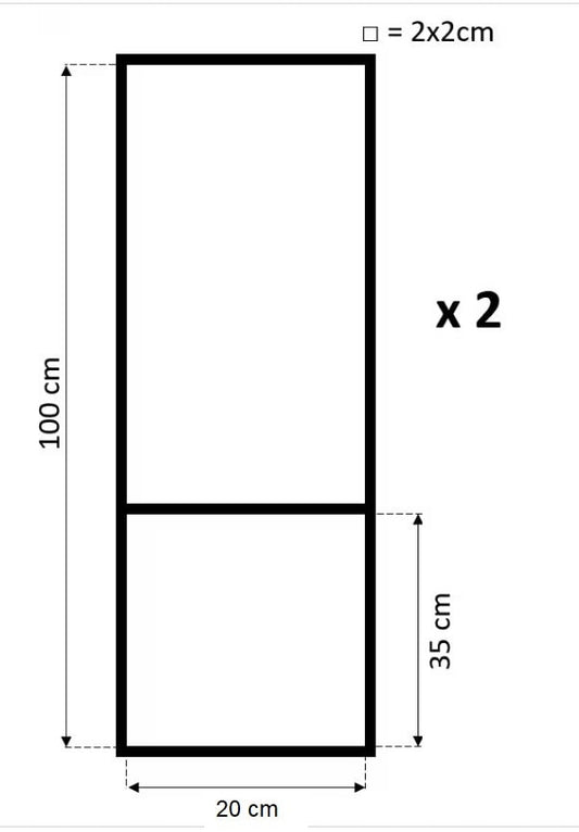 2 steel frames, Ceiling-Mounted Floating Shelf Brackets,