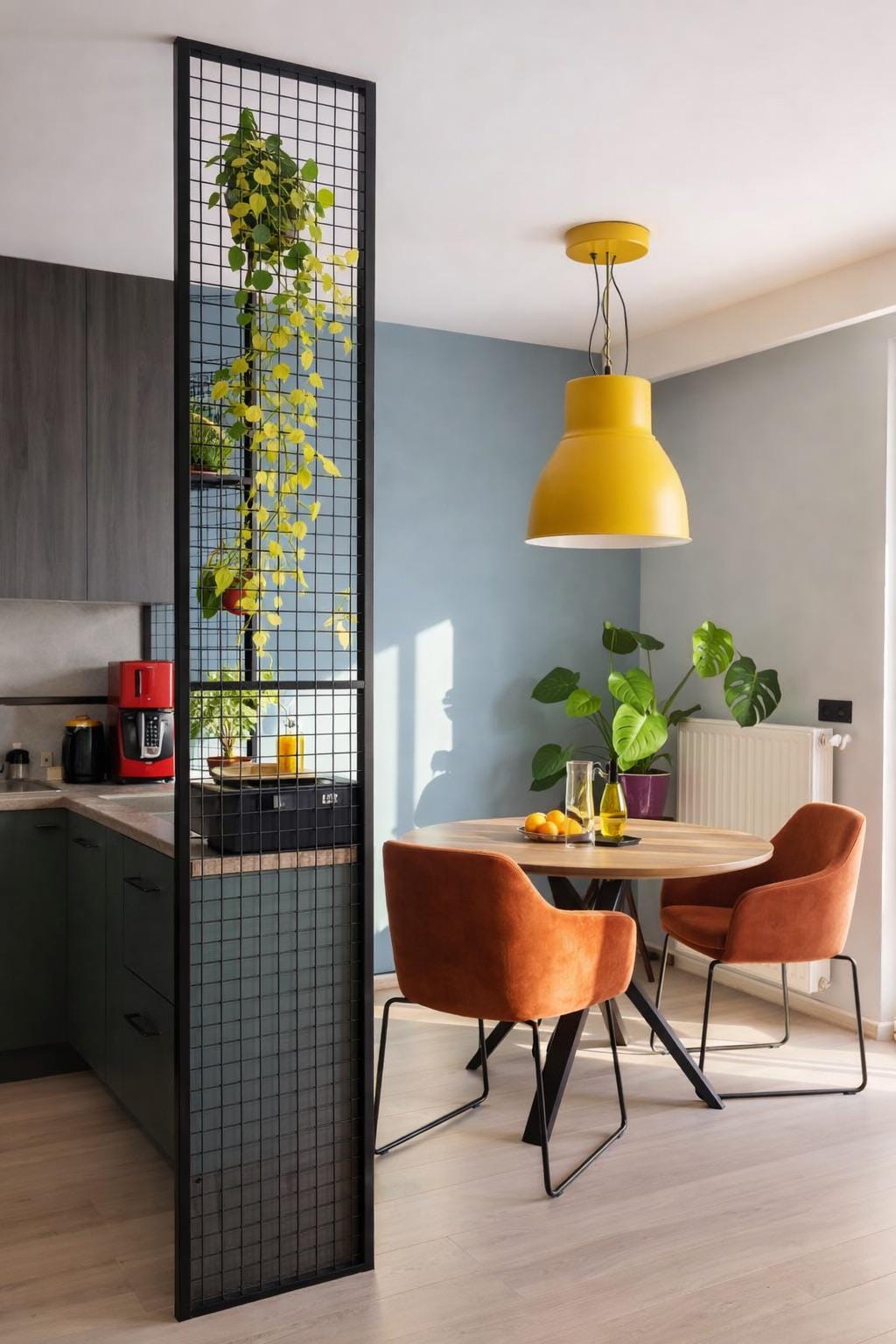 kitchen separation mesh, 2 elements, we will adjust the height and width to your room
